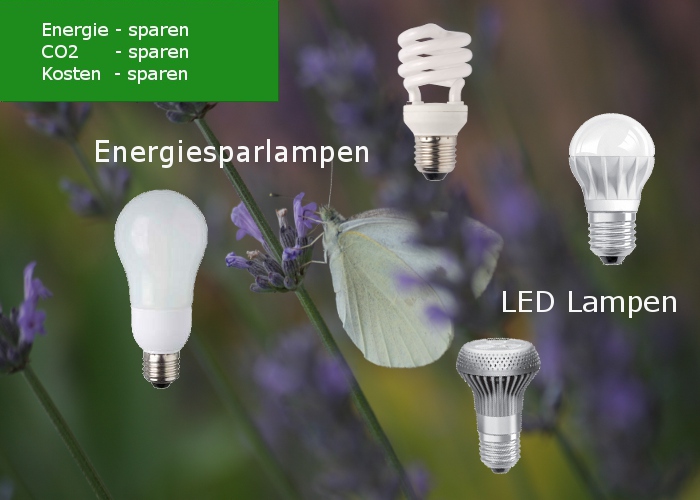 energiesparlampen, led lampen